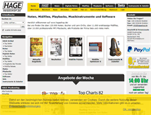 Tablet Screenshot of hageshop.de